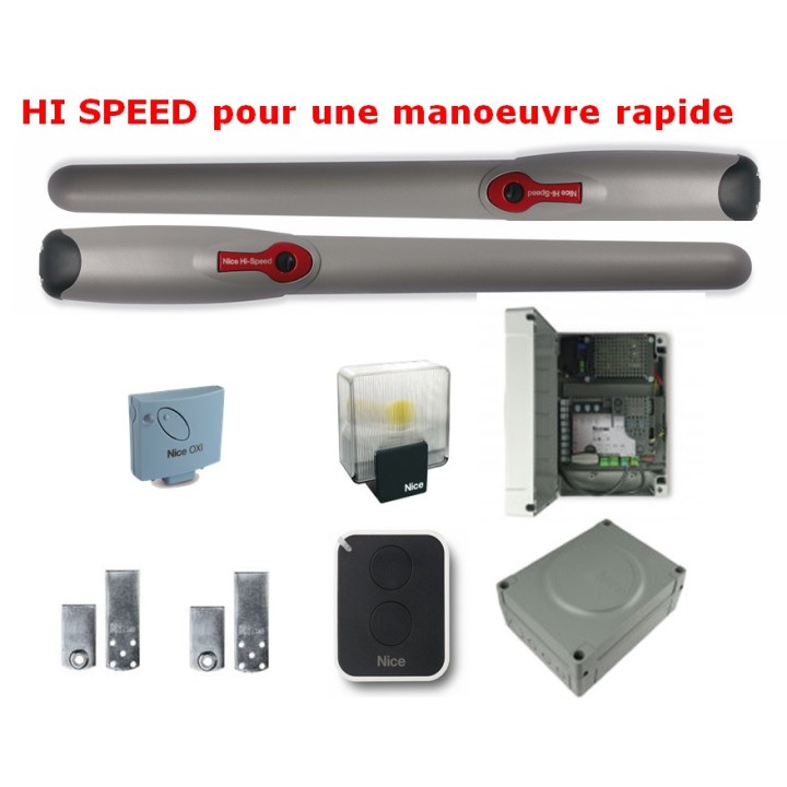 MOTORISATION PORTAIL BATTANT NICE WINGOKIT 5024 - automatisme de portail