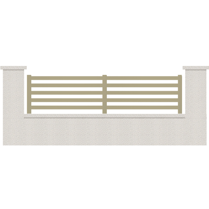 CLOTURE HERMIONE 5 LAMES  HAUTEUR 80 CM