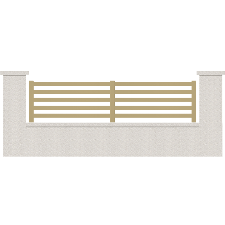 CLOTURE HERMIONE 5 LAMES  HAUTEUR 80 CM
