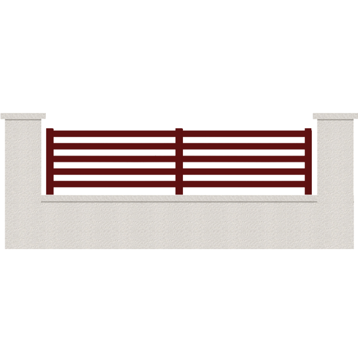 CLOTURE HERMIONE 5 LAMES  HAUTEUR 80 CM
