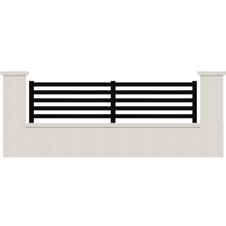 CLOTURE HERMIONE 5 LAMES  HAUTEUR 80 CM