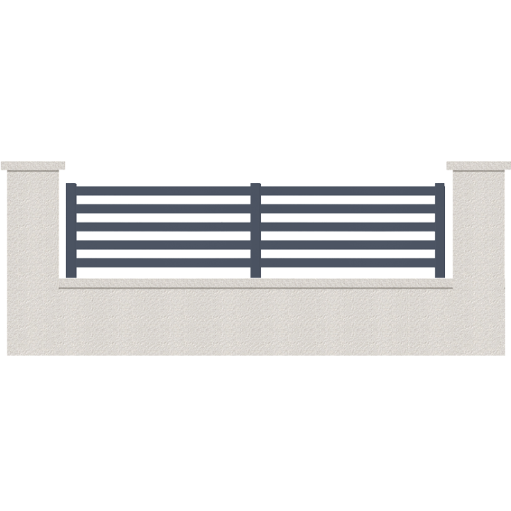 CLOTURE HERMIONE 5 LAMES  HAUTEUR 80 CM