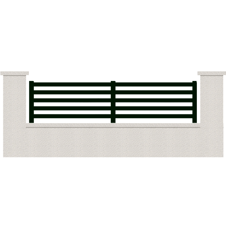 CLOTURE HERMIONE 5 LAMES  HAUTEUR 80 CM