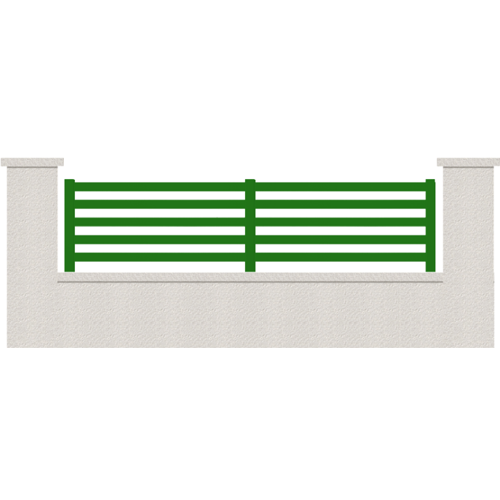 CLOTURE HERMIONE 5 LAMES  HAUTEUR 80 CM