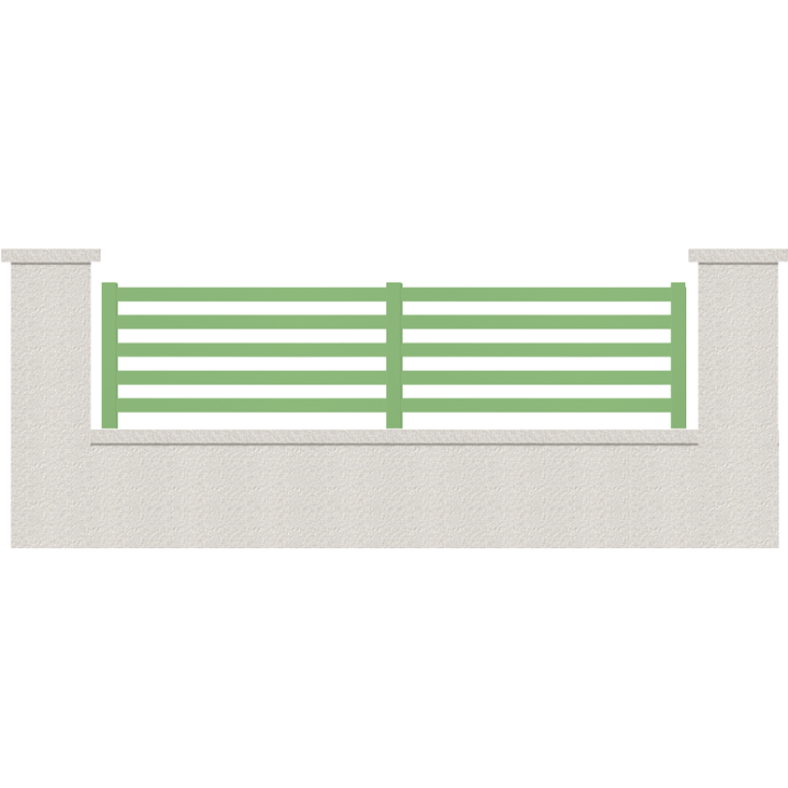 CLOTURE HERMIONE 5 LAMES  HAUTEUR 80 CM