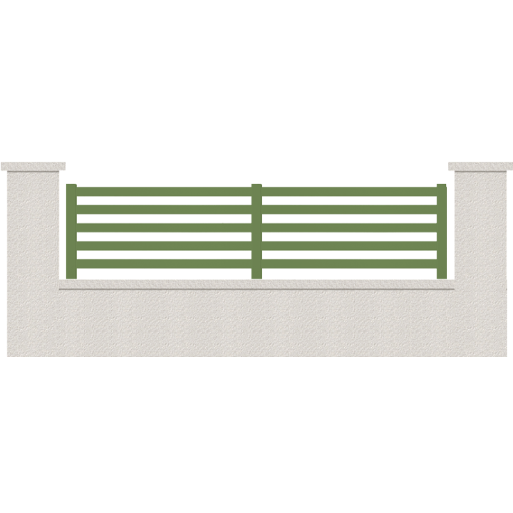 CLOTURE HERMIONE 5 LAMES  HAUTEUR 80 CM