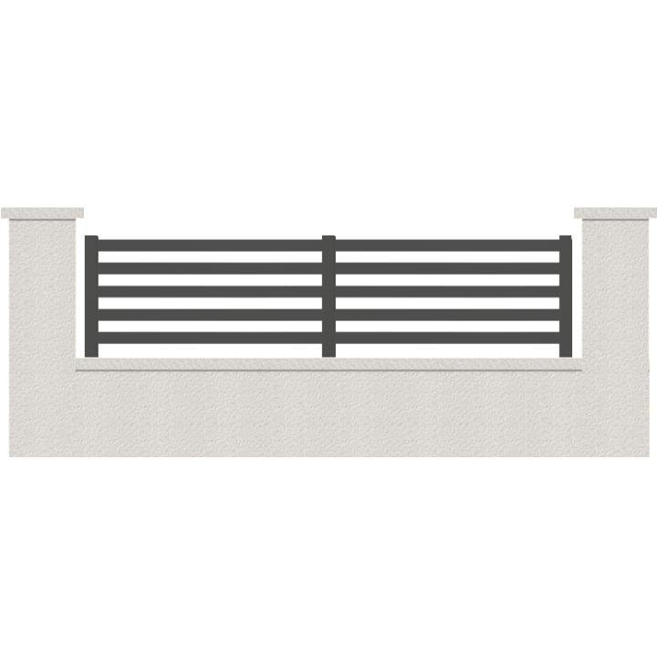 CLOTURE HERMIONE 5 LAMES  HAUTEUR 80 CM