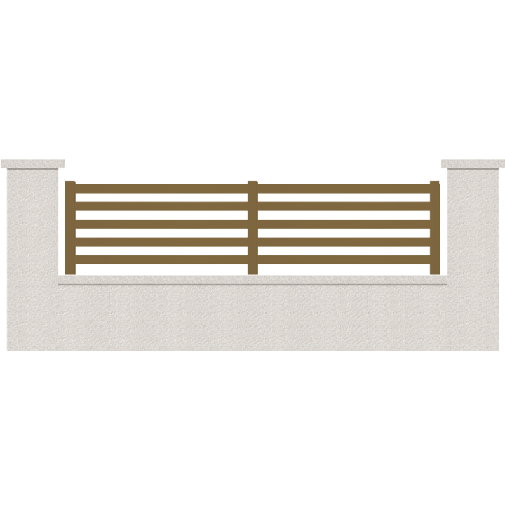 CLOTURE HERMIONE 5 LAMES  HAUTEUR 80 CM