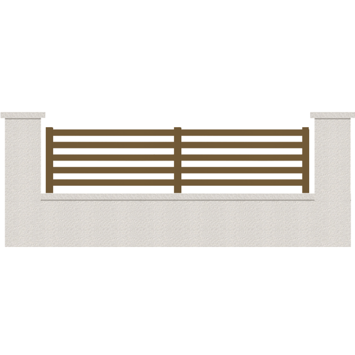 CLOTURE HERMIONE 5 LAMES  HAUTEUR 80 CM