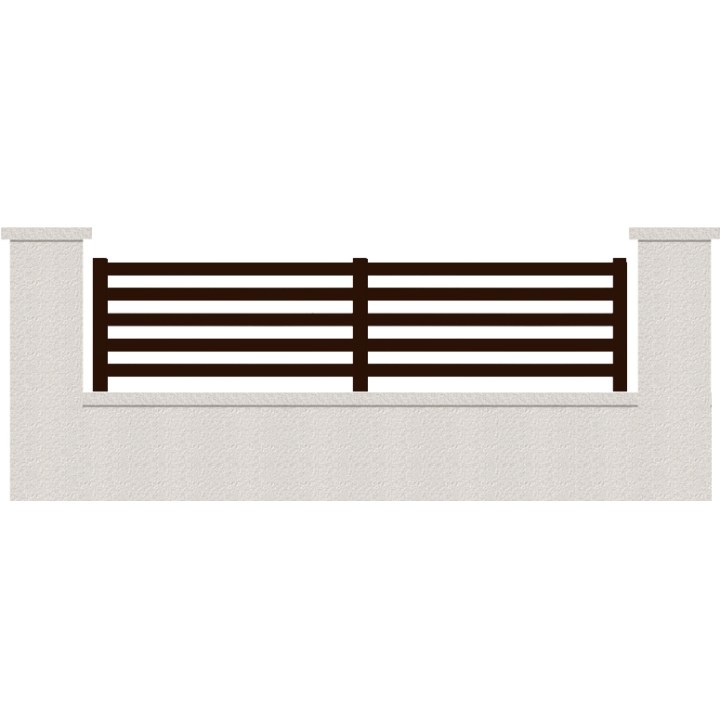 CLOTURE HERMIONE 5 LAMES  HAUTEUR 80 CM