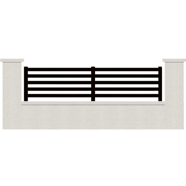 CLOTURE HERMIONE 5 LAMES  HAUTEUR 80 CM