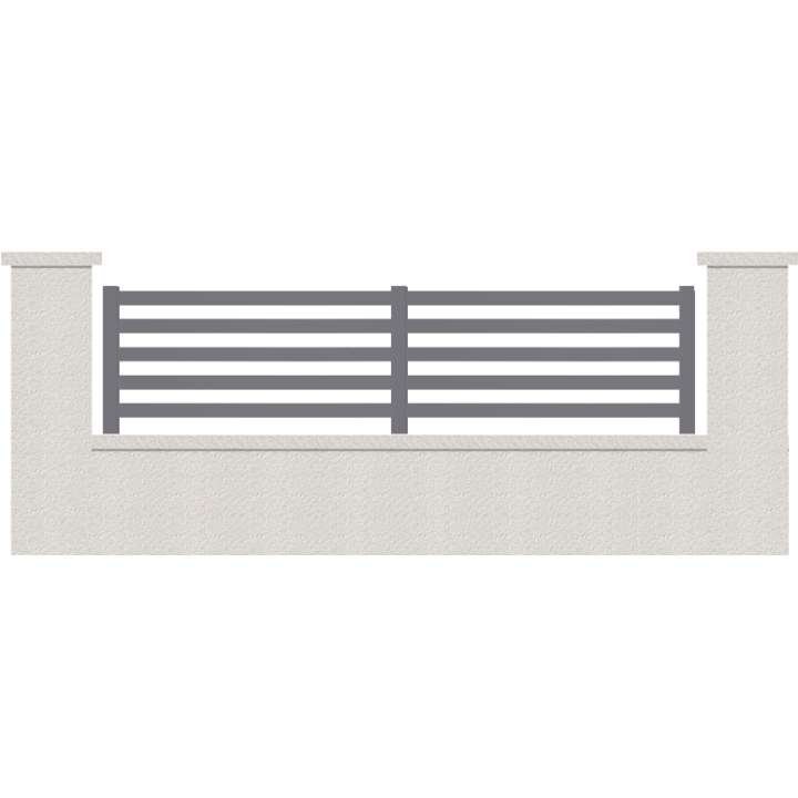 CLOTURE HERMIONE 5 LAMES  HAUTEUR 80 CM