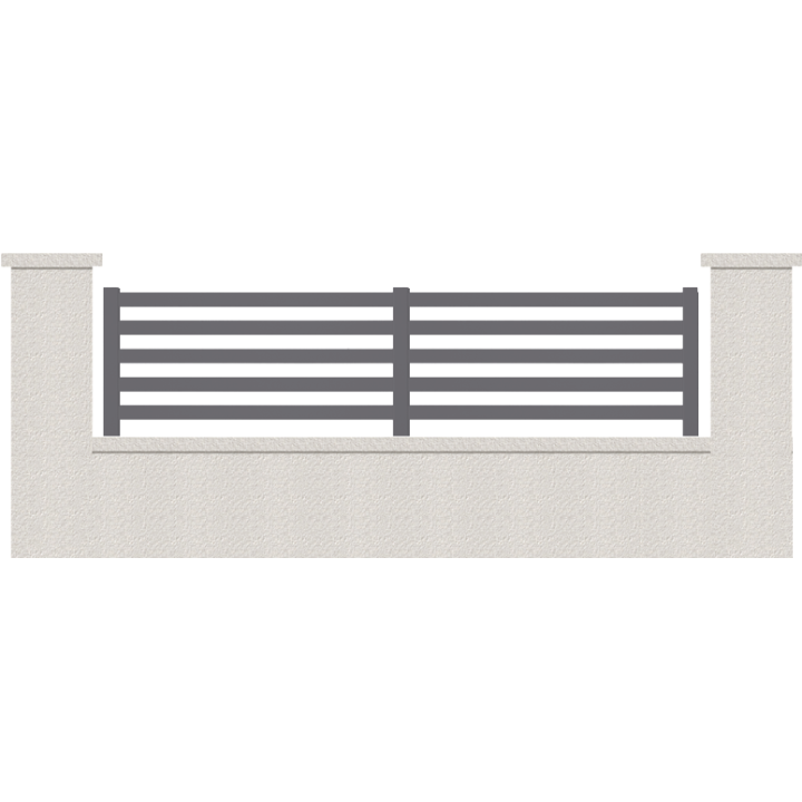 CLOTURE HERMIONE 5 LAMES  HAUTEUR 80 CM
