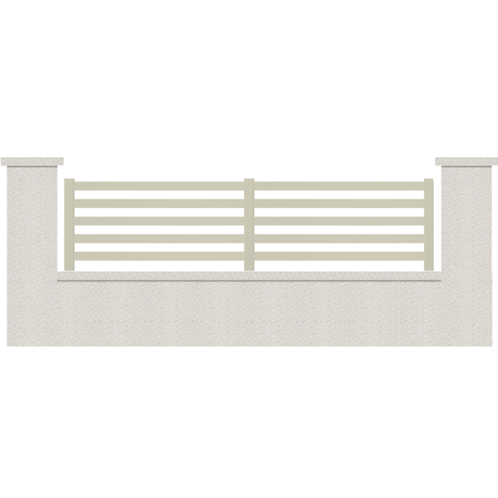 CLOTURE HERMIONE 5 LAMES  HAUTEUR 80 CM