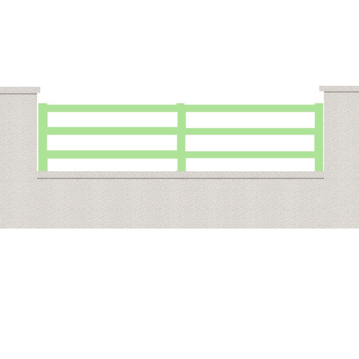 CLOTURE HERMIONE 3 LAMES  HAUTEUR 80 CM