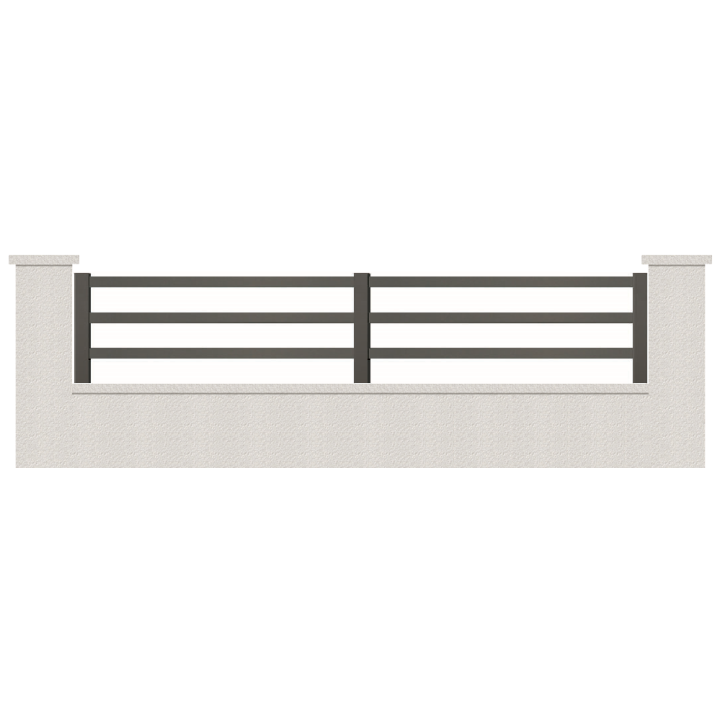 CLOTURE HERMIONE 3 LAMES  HAUTEUR 80 CM