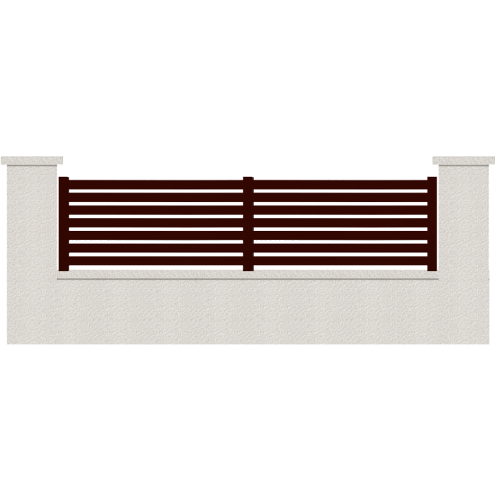 CLOTURE HERMIONE 7 LAMES  HAUTEUR 80 CM