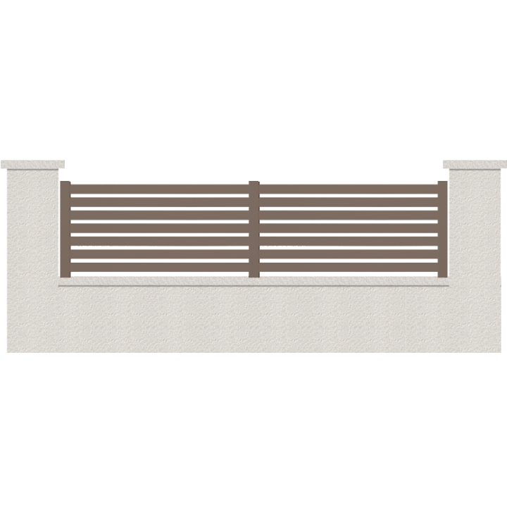 CLOTURE HERMIONE 7 LAMES  HAUTEUR 80 CM