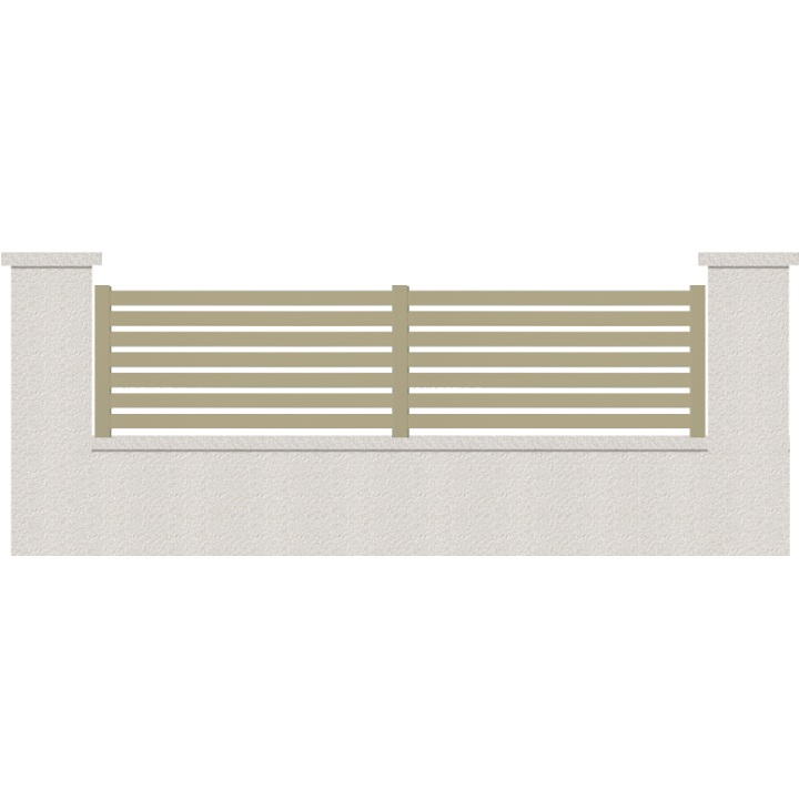 CLOTURE HERMIONE 7 LAMES  HAUTEUR 80 CM