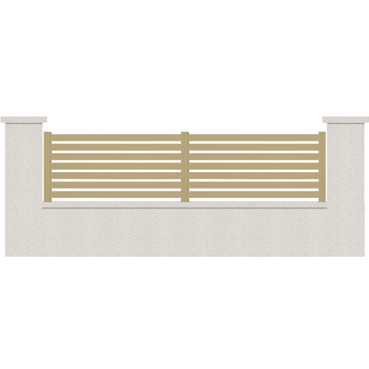 CLOTURE HERMIONE 7 LAMES  HAUTEUR 80 CM
