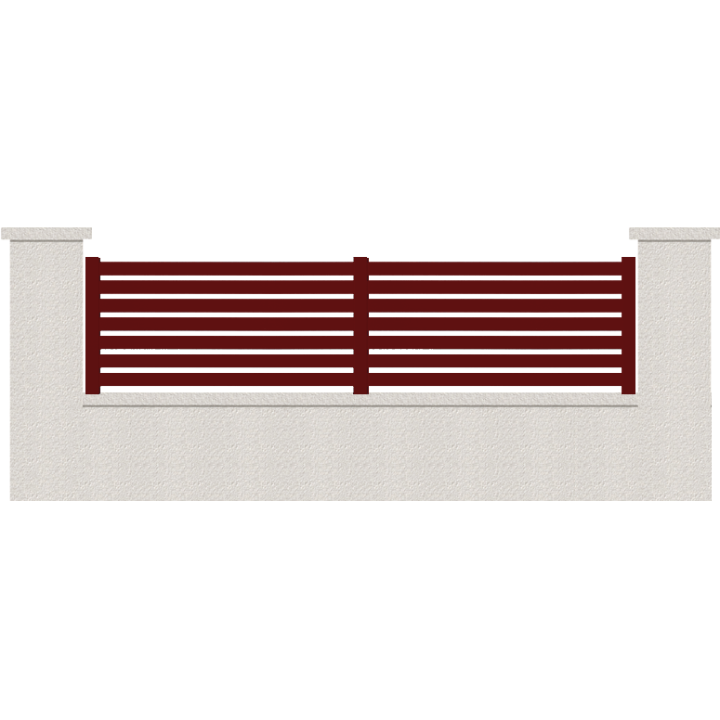 CLOTURE HERMIONE 7 LAMES  HAUTEUR 80 CM