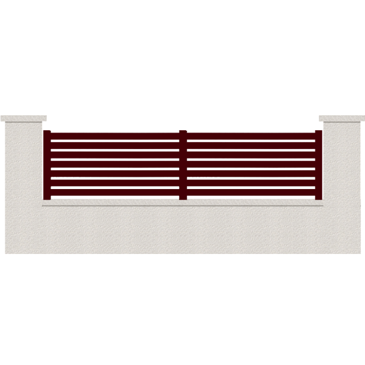 CLOTURE HERMIONE 7 LAMES  HAUTEUR 80 CM