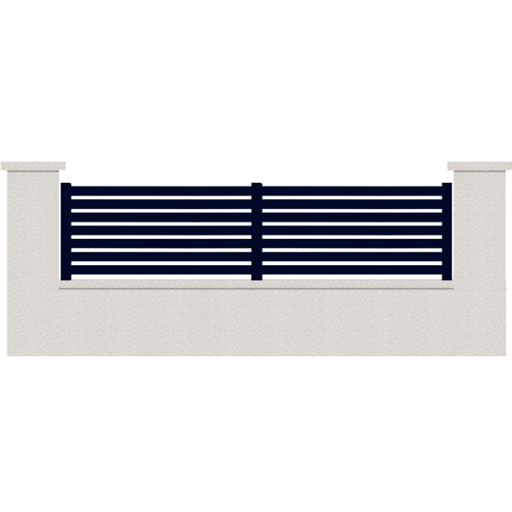 CLOTURE HERMIONE 7 LAMES  HAUTEUR 80 CM