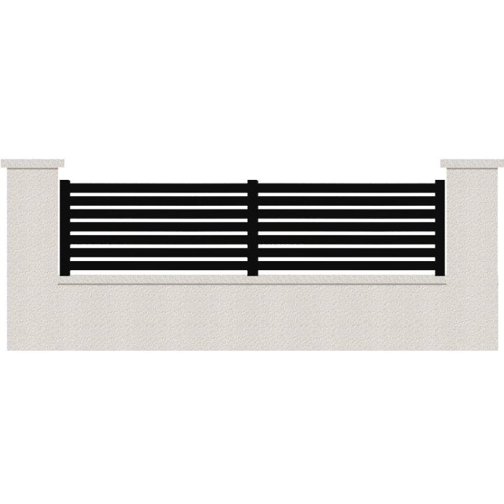 CLOTURE HERMIONE 7 LAMES  HAUTEUR 80 CM