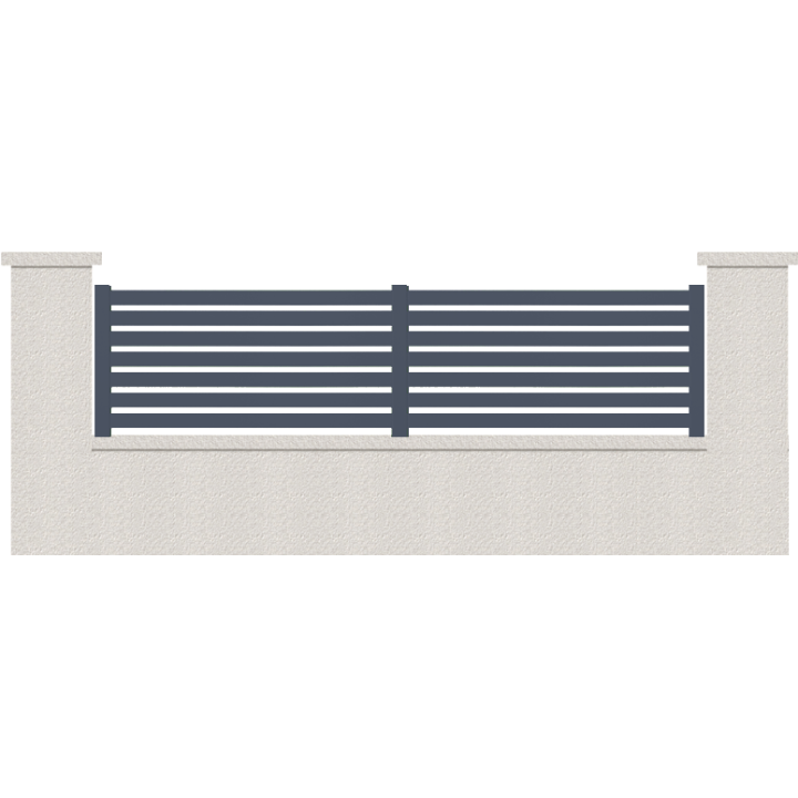 CLOTURE HERMIONE 7 LAMES  HAUTEUR 80 CM