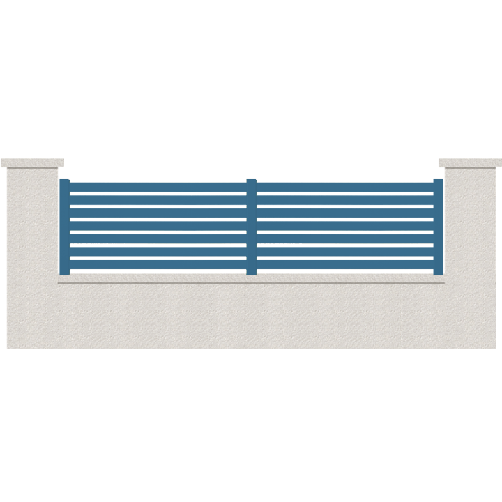 CLOTURE HERMIONE 7 LAMES  HAUTEUR 80 CM