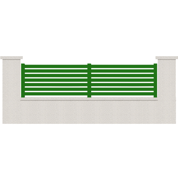 CLOTURE HERMIONE 7 LAMES  HAUTEUR 80 CM