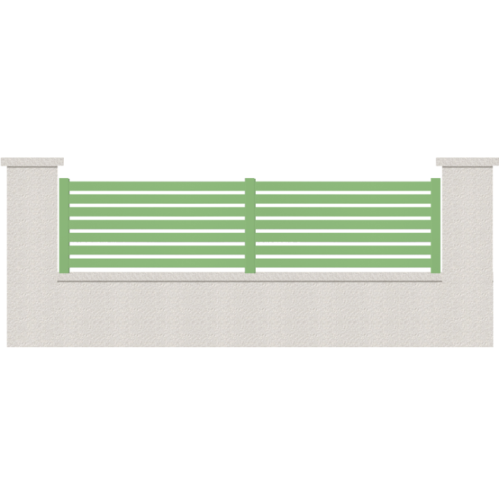 CLOTURE HERMIONE 7 LAMES  HAUTEUR 80 CM