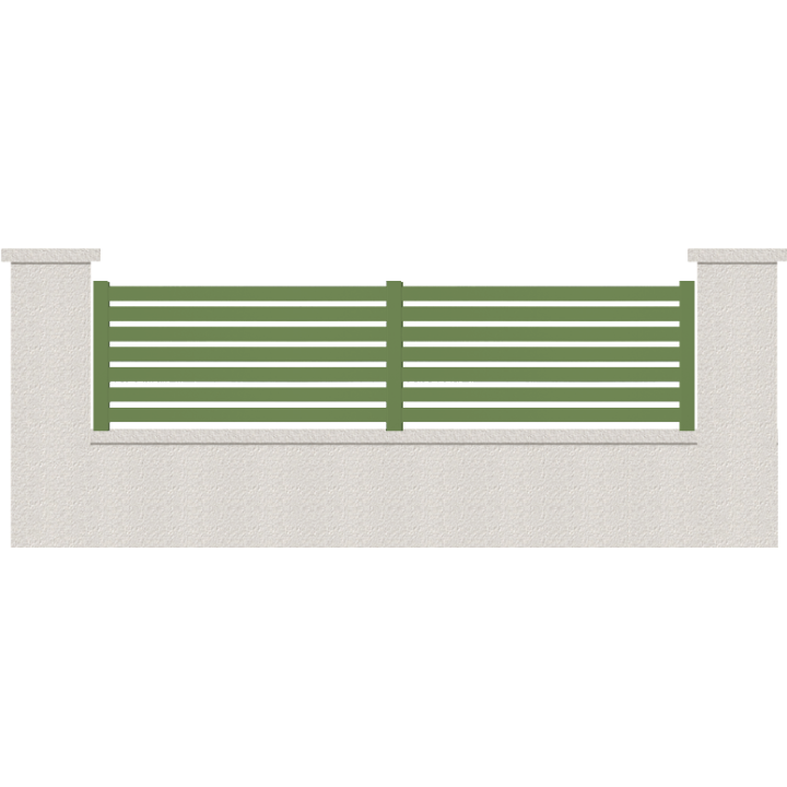 CLOTURE HERMIONE 7 LAMES  HAUTEUR 80 CM