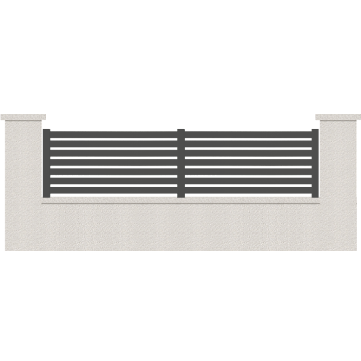 CLOTURE HERMIONE 7 LAMES  HAUTEUR 80 CM