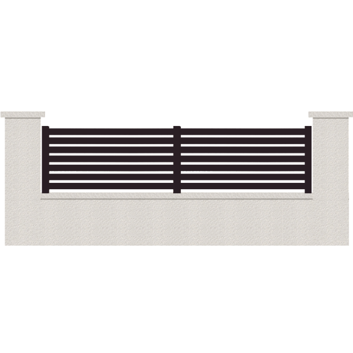 CLOTURE HERMIONE 7 LAMES  HAUTEUR 80 CM