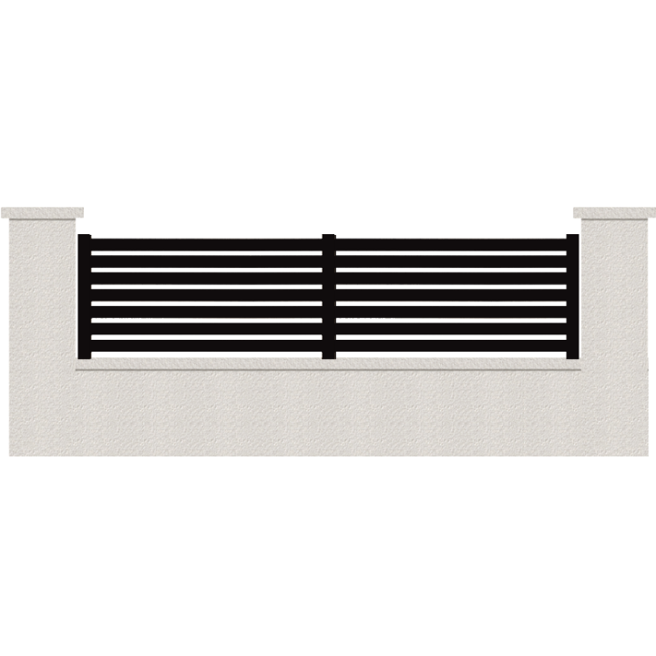 CLOTURE HERMIONE 7 LAMES  HAUTEUR 80 CM