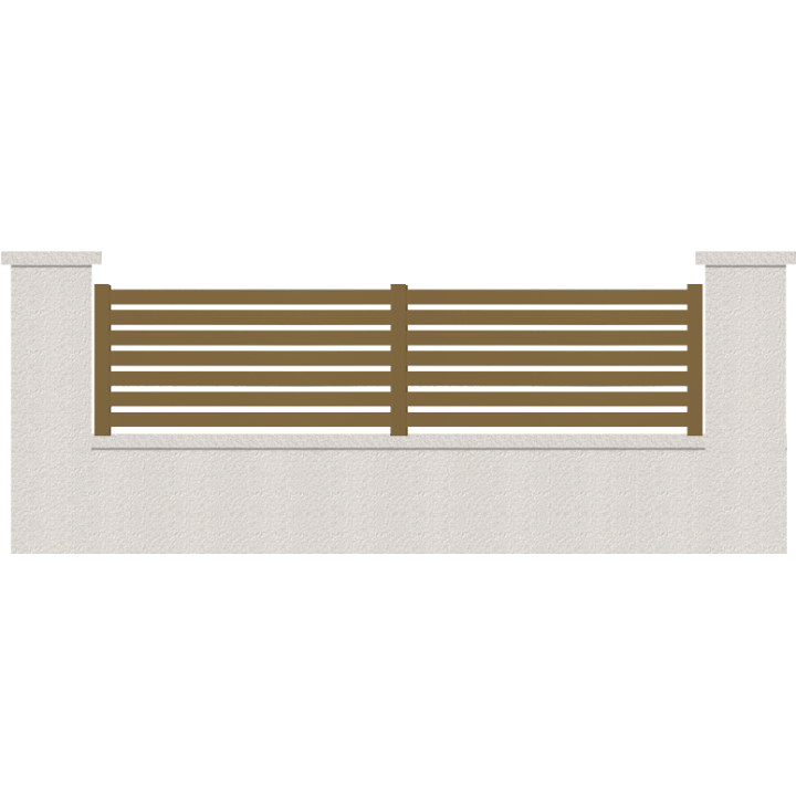 CLOTURE HERMIONE 7 LAMES  HAUTEUR 80 CM