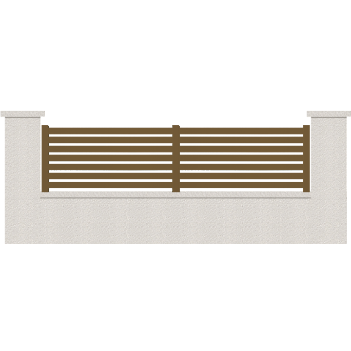CLOTURE HERMIONE 7 LAMES  HAUTEUR 80 CM