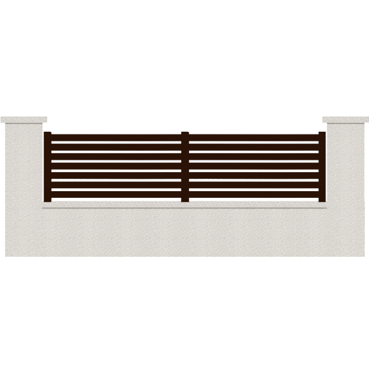 CLOTURE HERMIONE 7 LAMES  HAUTEUR 80 CM