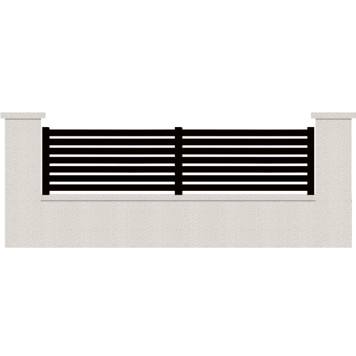 CLOTURE HERMIONE 7 LAMES  HAUTEUR 80 CM