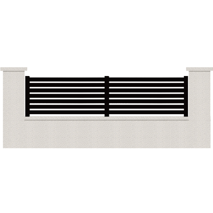 CLOTURE HERMIONE 7 LAMES  HAUTEUR 80 CM