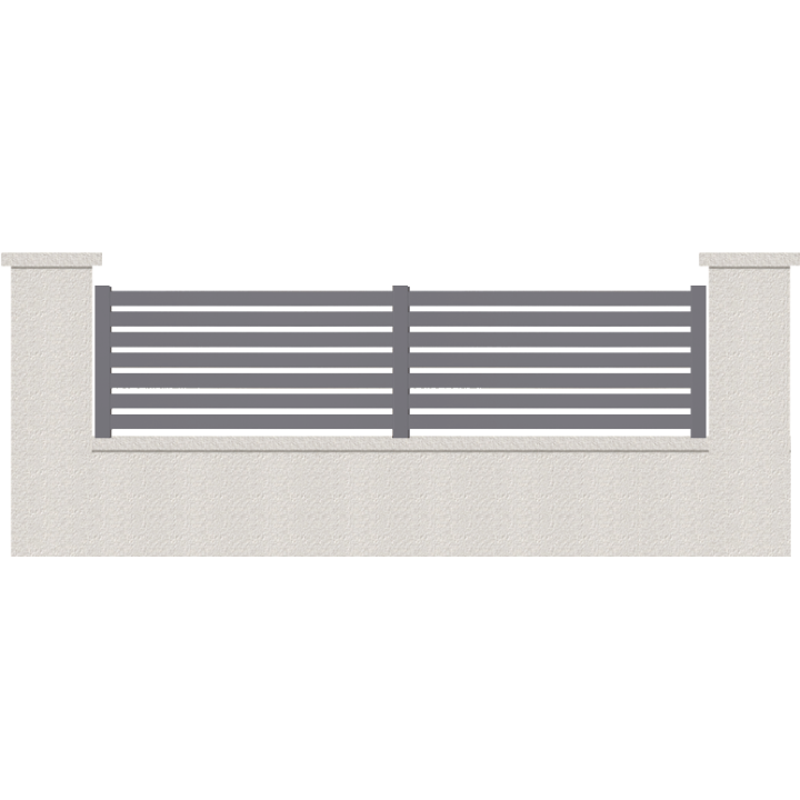 CLOTURE HERMIONE 7 LAMES  HAUTEUR 80 CM