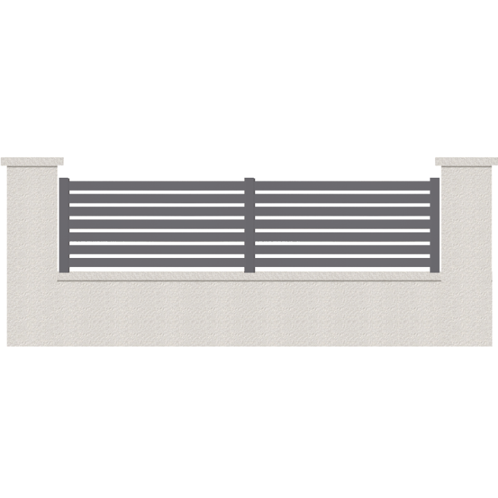 CLOTURE HERMIONE 7 LAMES  HAUTEUR 80 CM