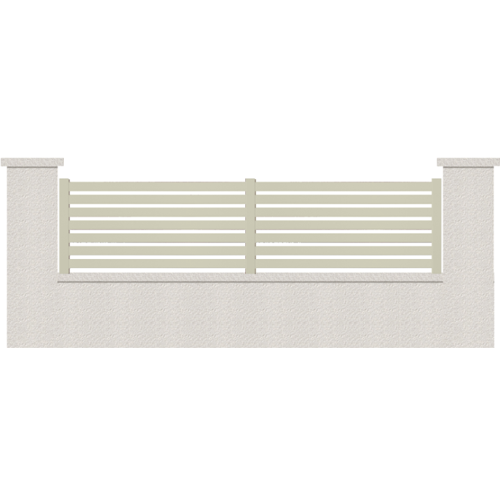 CLOTURE HERMIONE 7 LAMES  HAUTEUR 80 CM