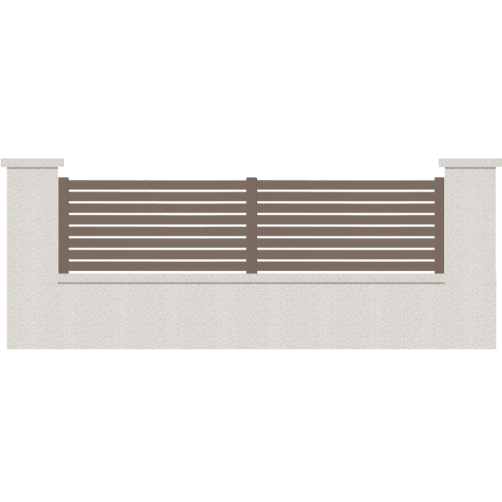 CLOTURE HERMIONE 8 LAMES  HAUTEUR 80 CM