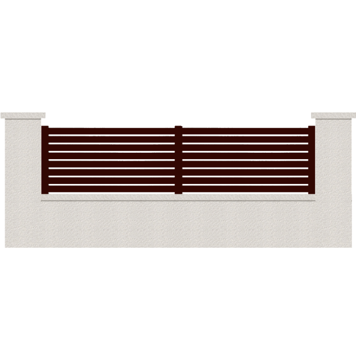 CLOTURE HERMIONE 8 LAMES  HAUTEUR 80 CM