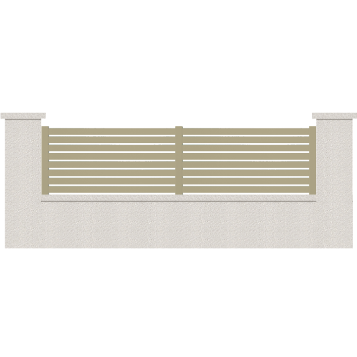 CLOTURE HERMIONE 8 LAMES  HAUTEUR 80 CM