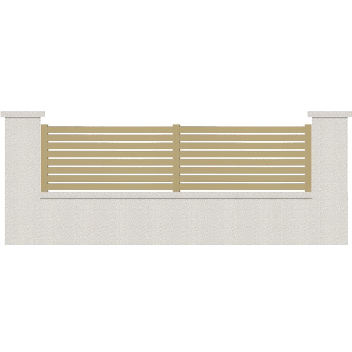 CLOTURE HERMIONE 8 LAMES  HAUTEUR 80 CM