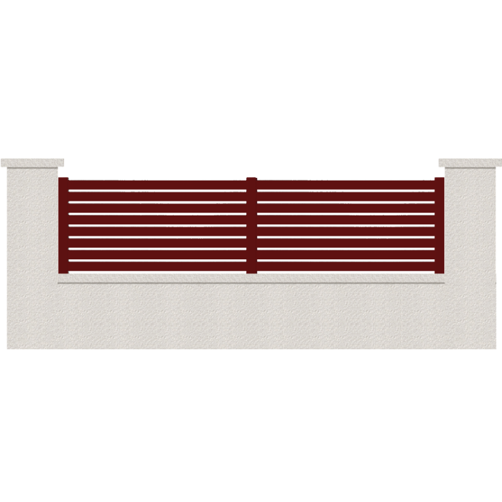 CLOTURE HERMIONE 8 LAMES  HAUTEUR 80 CM