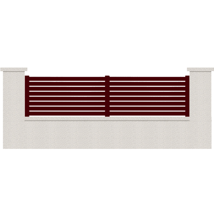 CLOTURE HERMIONE 8 LAMES  HAUTEUR 80 CM